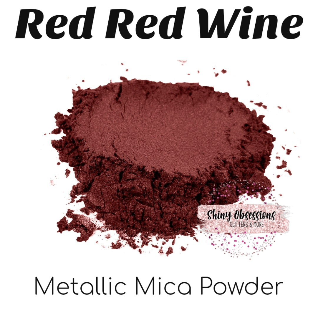 Red Wine Metallic Mica Pigment Powder for Epoxy Resin
